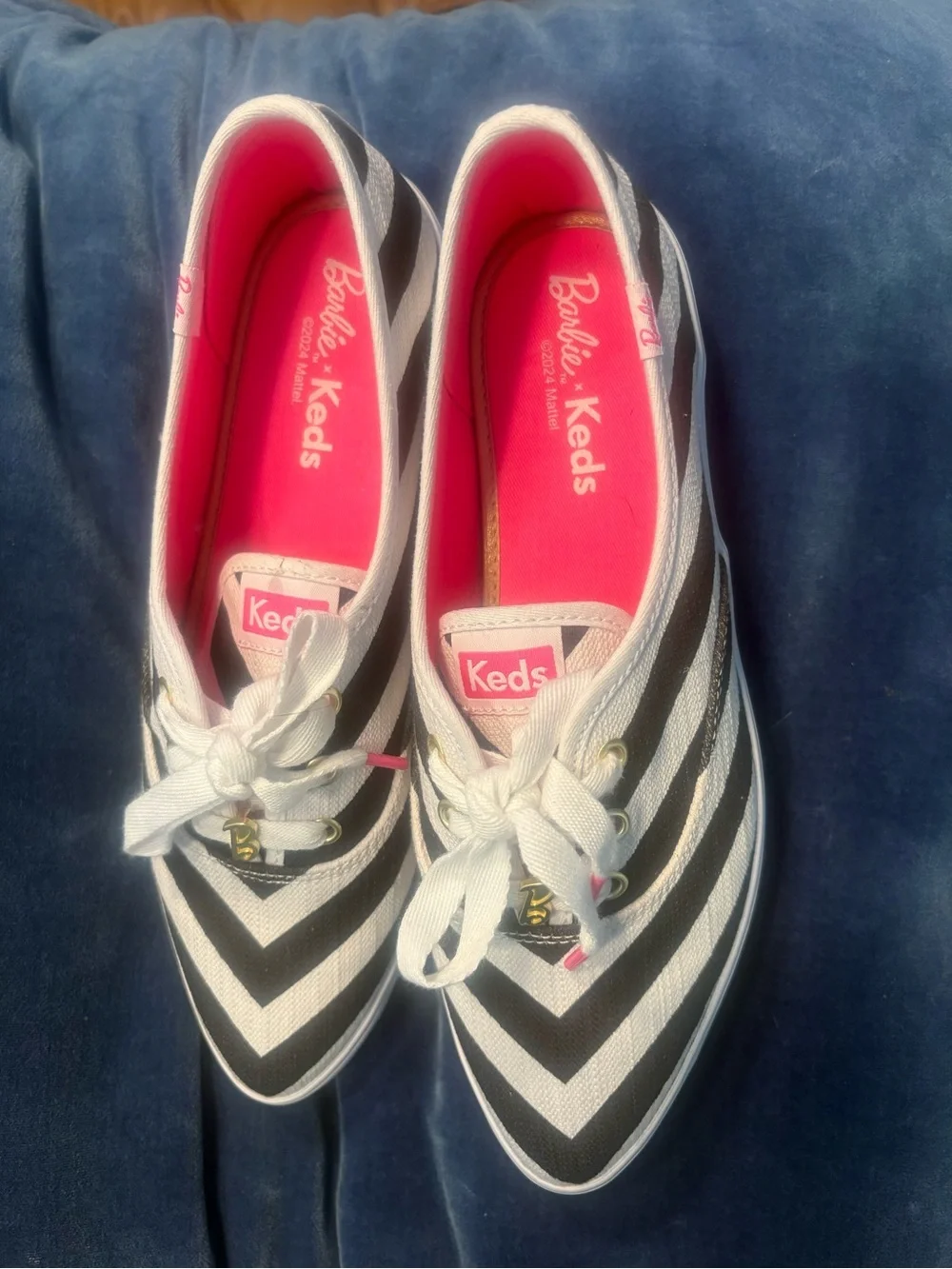 Barbie💕  Women's Cevron Striped Ked’s Canvas Sneaker